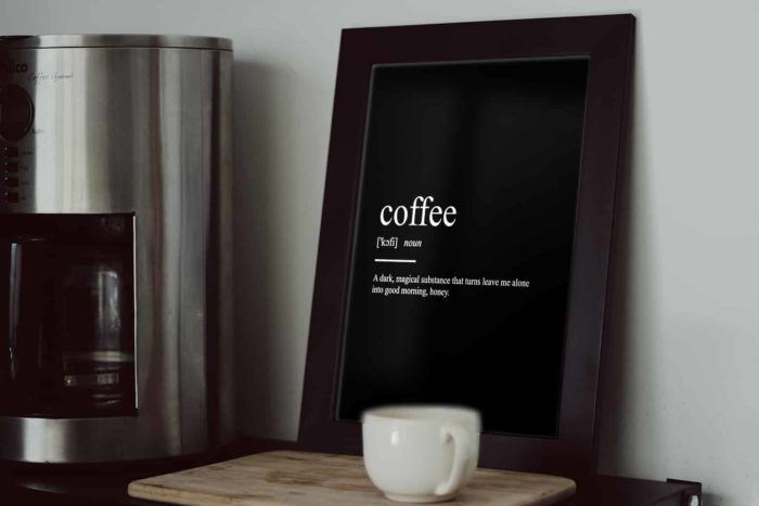 coffee definition poster